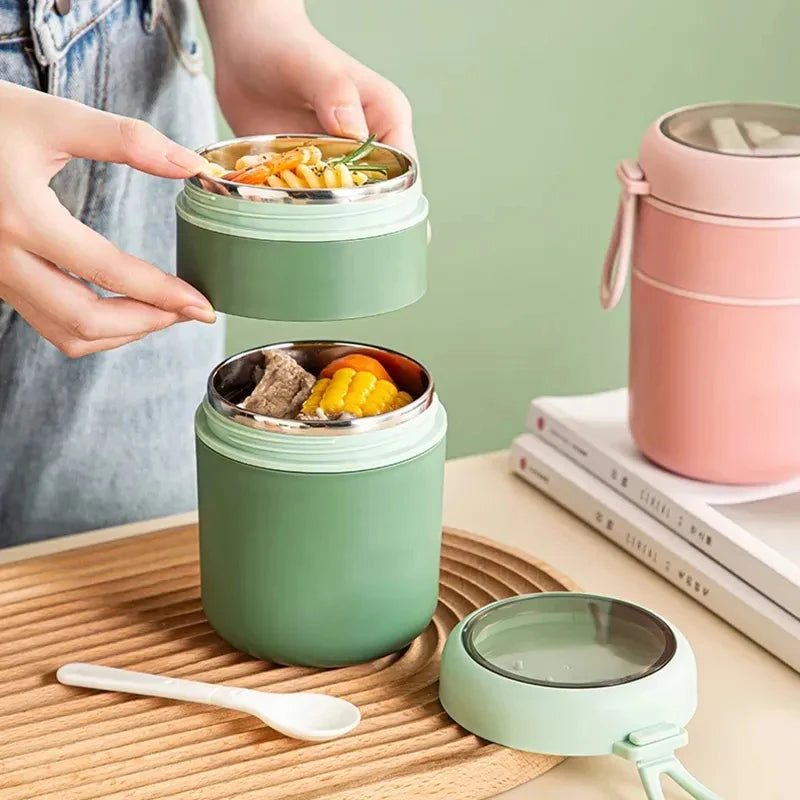 Insulated Stainless Steel Soup Thermos Jar – 530ml or 710ml, Leak-Proof Food Flask