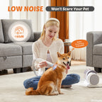Pet Grooming Vacuum Kit | 2.5L | 3 Suction Modes | 5 Tools | Cordless Low-Noise Clipper | 3 Colours