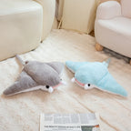 Manta Ray Plush Pillow, Blue or Gray, 49–64cm | BHH Living