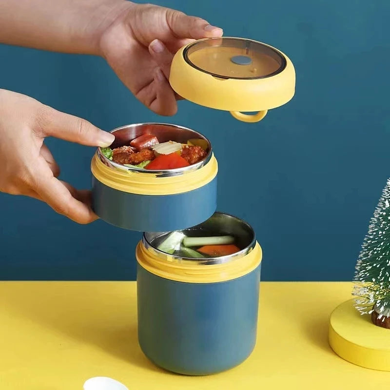 Insulated Stainless Steel Soup Thermos Jar – 530ml or 710ml, Leak-Proof Food Flask