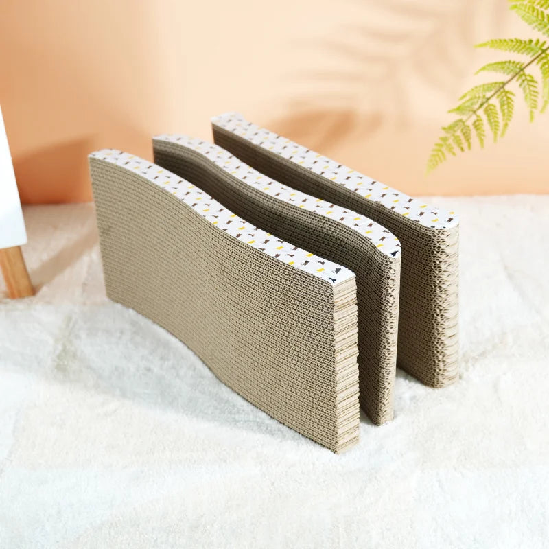 Cardboard Cat Scratching Board – Corrugated, Durable & Sofa-Friendly, Multiple Shapes