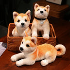 Lifelike Shiba Inu Plush Stuffed Toy | 6 Styles | Simulation Coat | Multiple Poses | Some with Collar & Bell | 25–30cm