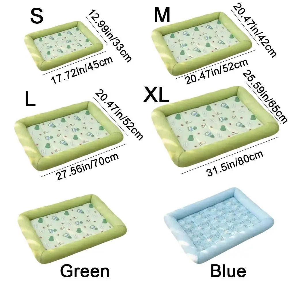 Cooling Pet Bed Mat | Waterproof Anti-Slip Oxford Cloth | Dogs & Cats | 4 Sizes