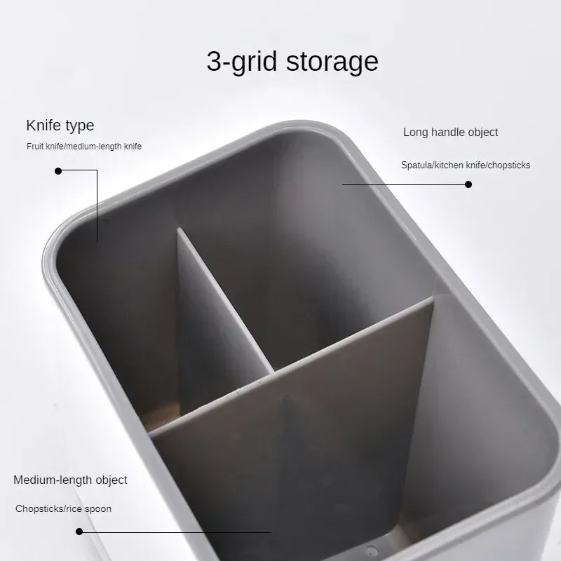 Kitchen Dish Drying Rack with Drainer – Multi-Use Organiser for Dishes, Chopsticks & Utensils