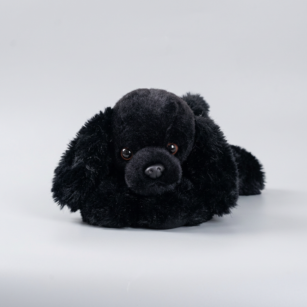 Kawaii Toy Poodle Plush Stuffed Toy | Floppy Ears | Long-Pile Coat | 30cm | 4 Colours