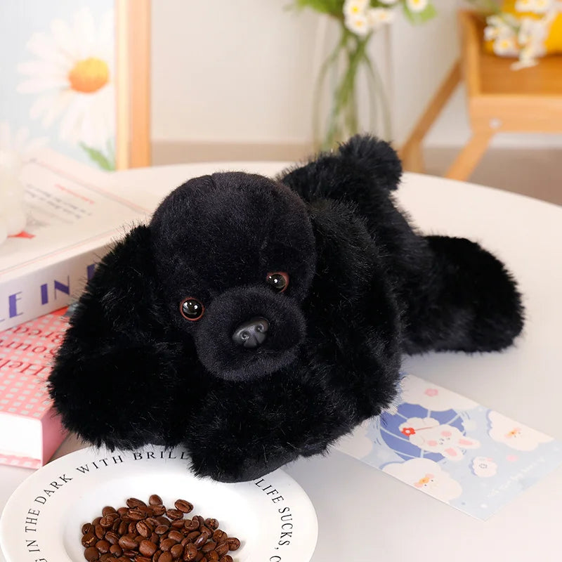 Kawaii Toy Poodle Plush Stuffed Toy | Floppy Ears | Long-Pile Coat | 30cm | 4 Colours