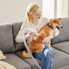 Pet Grooming Vacuum Kit | 2.5L | 3 Suction Modes | 5 Tools | Cordless Low-Noise Clipper | 3 Colours