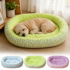 Sofa-Style Pet Bed | Breathable Cotton Blend | Dogs & Cats | 2 Sizes | 3 Colours