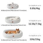 Fluffy Fleece Dog Bed | Removable Zipper Cover | Washable | 3 Sizes