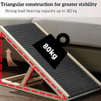 Solid Wood Folding Dog Ramp – Non-Slip Carpet, Height Adjustable, 70cm or 100cm