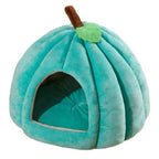 Pumpkin Cat House | Semi-Enclosed Pet Bed | Crystal Velvet | 3 Sizes | 3 Colours
