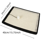 Natural Sisal Cat Scratcher Mat | Furniture Protector & Claw Grinder