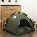 Pet Teepee Tent Bed with Cushion – Soft Cave for Cats & Small Dogs, 3 Sizes