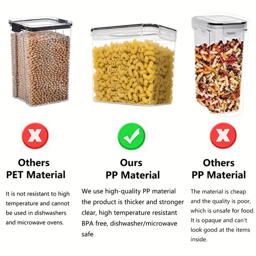 7-Piece Airtight Food Storage Container Set – BPA-Free with Labels & Pen