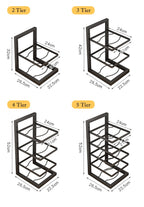 Multi-Tier Pot and Pan Organiser Rack – Carbon Steel, 2 to 5-Tier