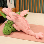 Winged Dragon Plush Toy – Fluffy Green or Pink Dragon