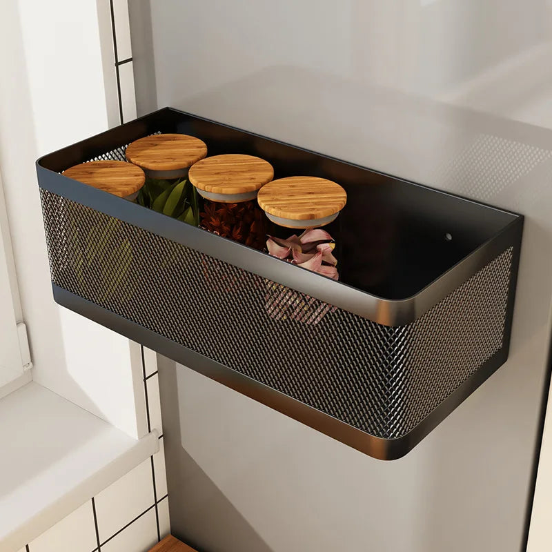 Magnetic Side Storage Rack for Refrigerator & Washing Machine – Kitchen Organizer Shelf