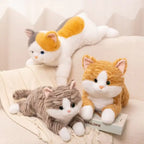 Lifelike Tabby Cat Plush Stuffed Toy | 3 Coat Styles | Fluffy Simulation Coat | Sitting & Lying Poses | 60cm
