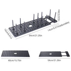 Telescopic Dish and Plate Drying Rack with Drawer – Adjustable ABS Kitchen Organiser