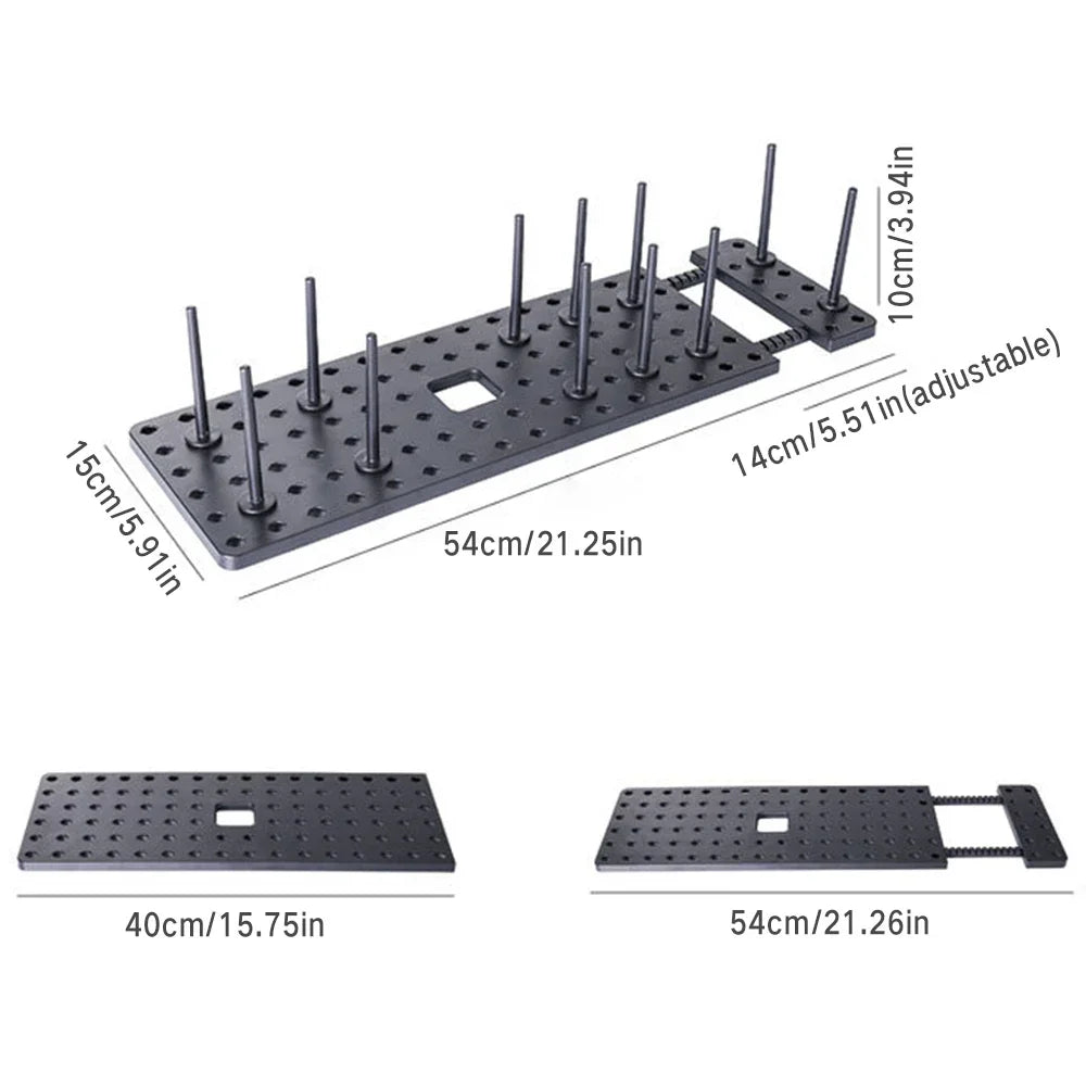 Telescopic Dish and Plate Drying Rack with Drawer – Adjustable ABS Kitchen Organiser