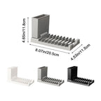 Foldable PP Dish Drying Rack 2-in-1 – Space-Saving Drainer for Dishes, Bowls & Utensils