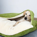 Coral Fleece Sofa Pet Bed | Removable Cushion | Bite-Resistant | Washable | 3 Sizes