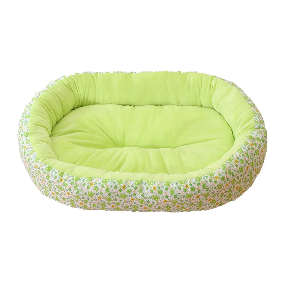 Sofa-Style Pet Bed | Breathable Cotton Blend | Dogs & Cats | 2 Sizes | 3 Colours
