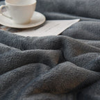 Double-Sided Fleece Throw Blanket & Duvet Cover – Anti-Pilling, Machine Washable, 12 Colours