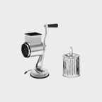 Rotary Grater with 5 Stainless Steel Blades – Manual Vegetable Slicer & Cheese Grater