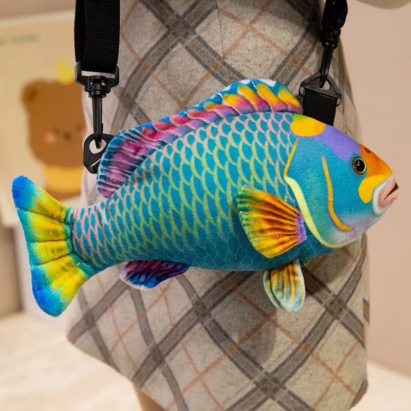 Fish Plush Crossbody Bag, 30cm, Styles A–C | BHH Living
