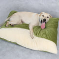 Coral Fleece Sofa Pet Bed | Removable Cushion | Bite-Resistant | Washable | 3 Sizes