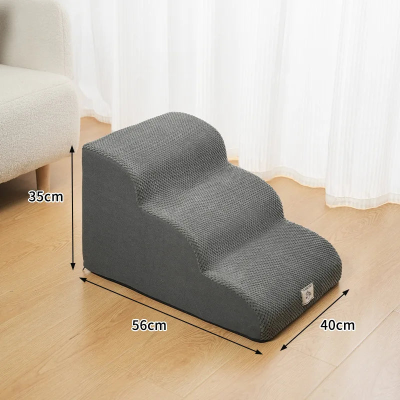 Detachable Washable Pet Stairs – 2, 3 or 4 Tiers, Non-Slip, for Bed & Sofa