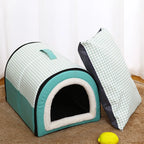 Soft Foldable Dog Cave Bed – Cosy Sleeping House for Small & Medium Dogs and Cats