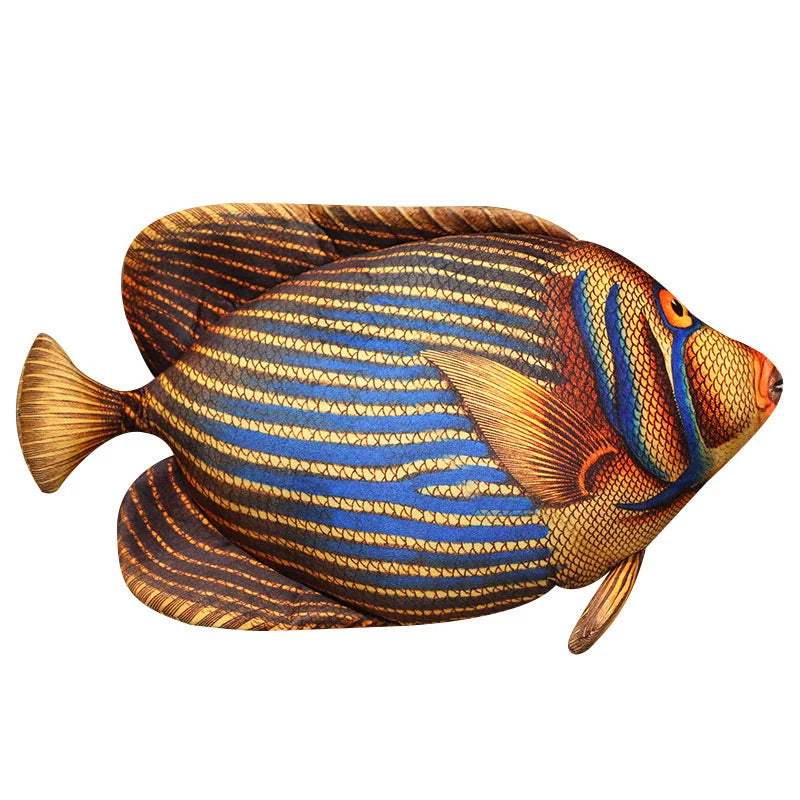 Photorealistic Marine Fish Plush Cushion | 6 Fish Species Styles | Printed Scale Detail | Flat Cushion Format | 4 Sizes: 50–110cm