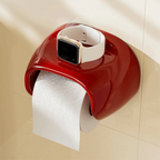 No-Drill Vintage Toilet Paper Box Holder – Wall-Mounted Waterproof PET Dispenser
