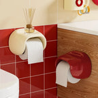 No-Drill Vintage Toilet Paper Box Holder – Wall-Mounted Waterproof PET Dispenser