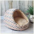 Soft Foldable Pet Cave Bed – Cosy Sleeping Nest for Dogs & Cats, S–L