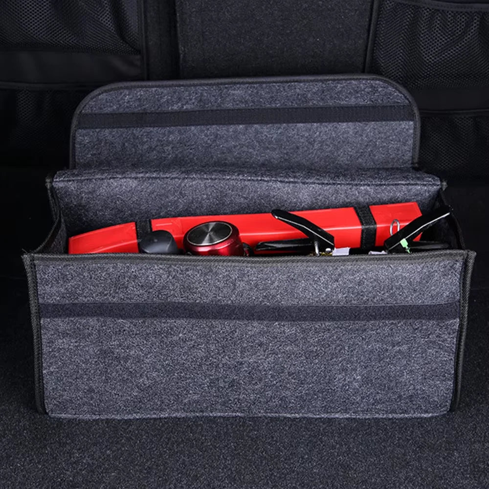 Foldable Car Boot Organiser – Large Felt Storage Bag for Tools & Accessories