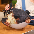 Pufferfish Plush Pillow with Realistic Fish Details