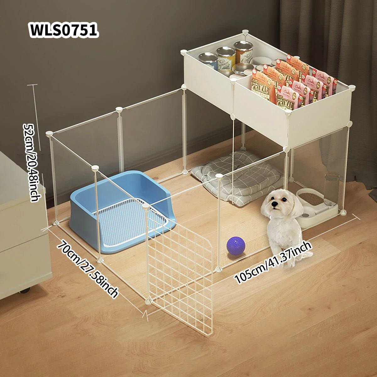 Indoor Pet Fence & Playpen – Modular Dog Gate & Barrier for Small & Medium Dogs