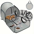 Portable Breathable Pet Pen with Tunnel – Indoor & Outdoor Enclosure