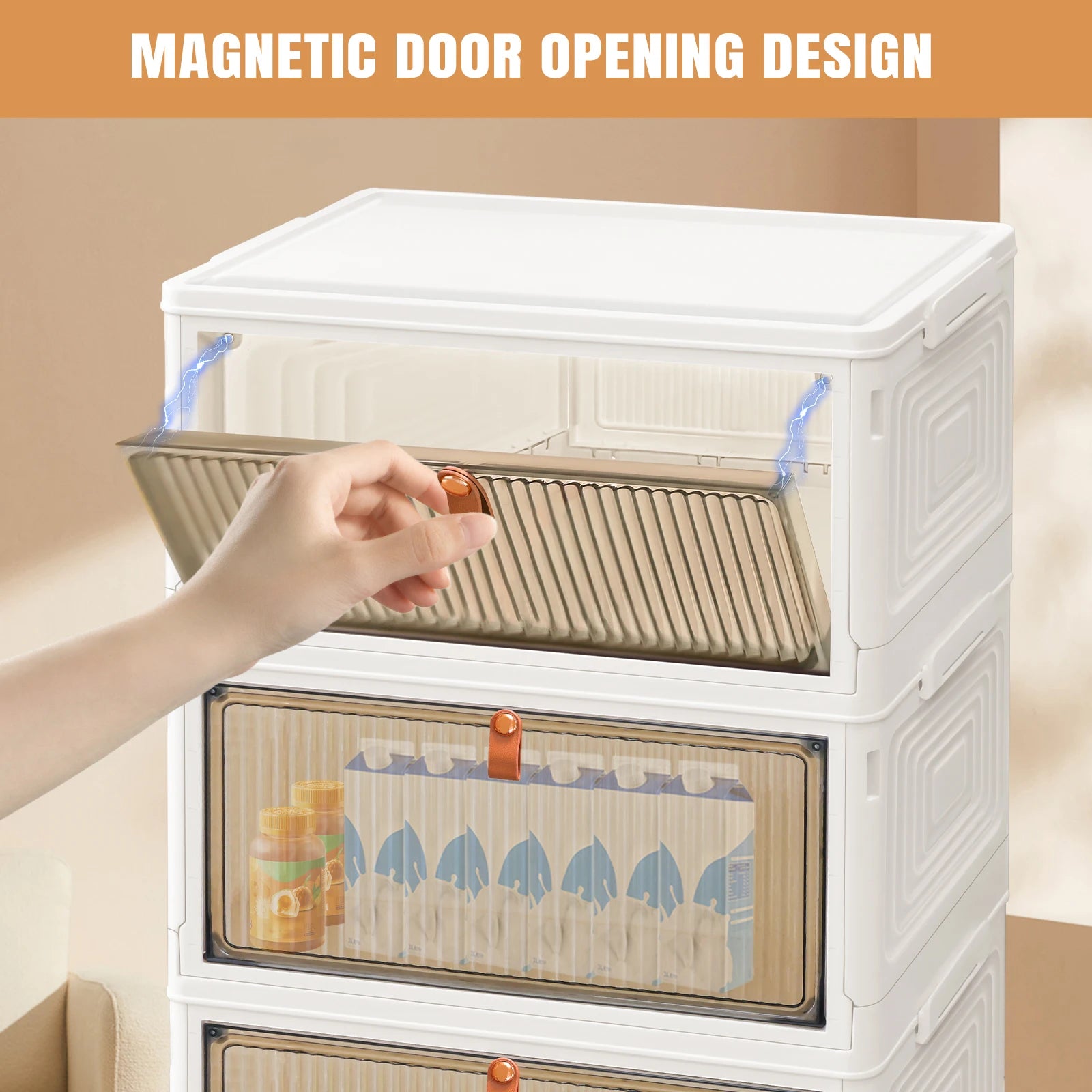 Stackable Storage Boxes with Lids & Lockable Wheels – 3, 4, or 5-Tier
