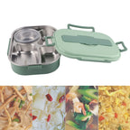 4-Grid Stainless Steel Bento Lunch Box | Soup Bowl | Thermal Insulation | 1500ml | 3 Colours