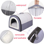 Soft Foldable Dog Cave Bed – Cosy Sleeping House for Small & Medium Dogs and Cats