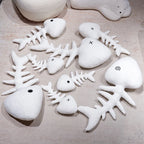 Fish Bone Plush Pillow – Decorative Skeleton Cushion