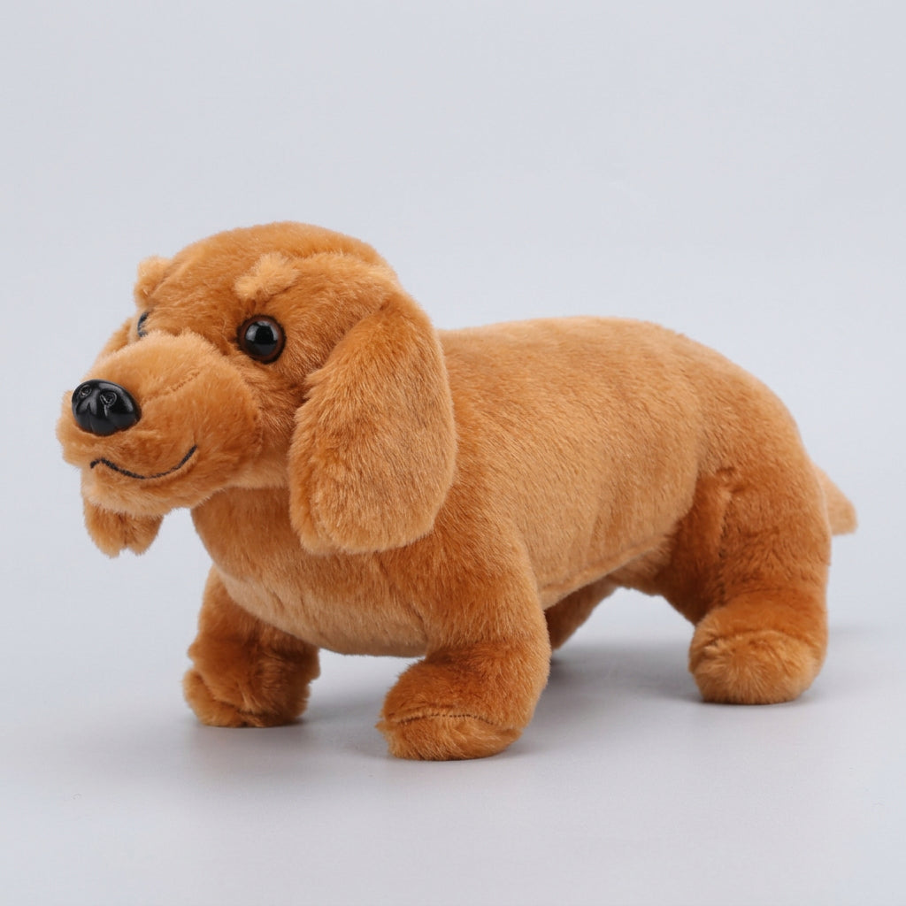 Black & Tan Dachshund Plush Toy, 25cm, Three Styles