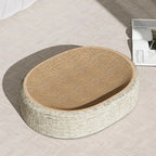 2-in-1 Oval Cat Scratching Board & Lounge Bed | Corrugated Cardboard