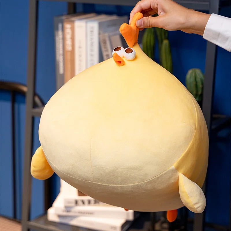 Yellow Chicken Plush Toy – Round Cartoon Stuffed Animal