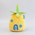 Pineapple House Plush Pillow – Yellow Tropical Cushion