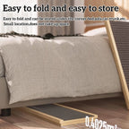 Solid Wood Folding Dog Ramp – Non-Slip Carpet, Height Adjustable, 70cm or 100cm